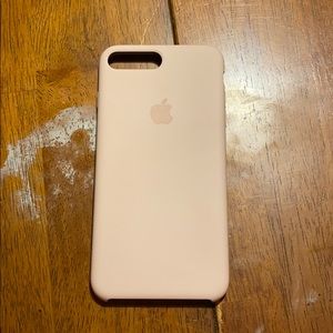 Pink sand apple silicone case iPhone 7/8 plus